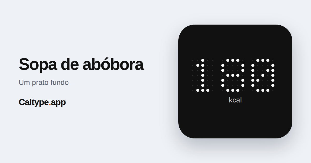 Compartilhar: Sopa de abóbora