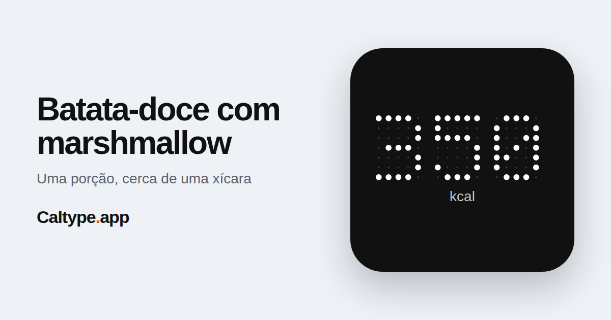 Compartilhar: Batata-doce com marshmallow