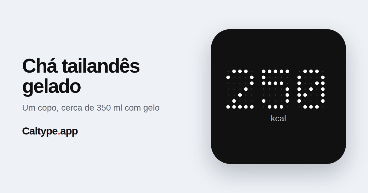 Compartilhar: Chá tailandês gelado