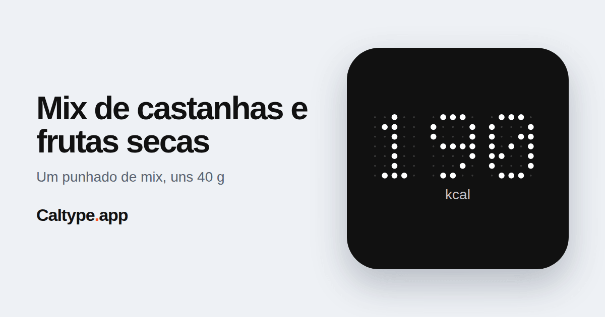 Compartilhar: Mix de castanhas e frutas secas
