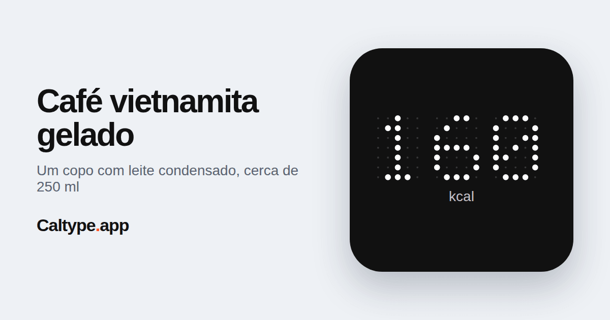 Compartilhar: Café vietnamita gelado