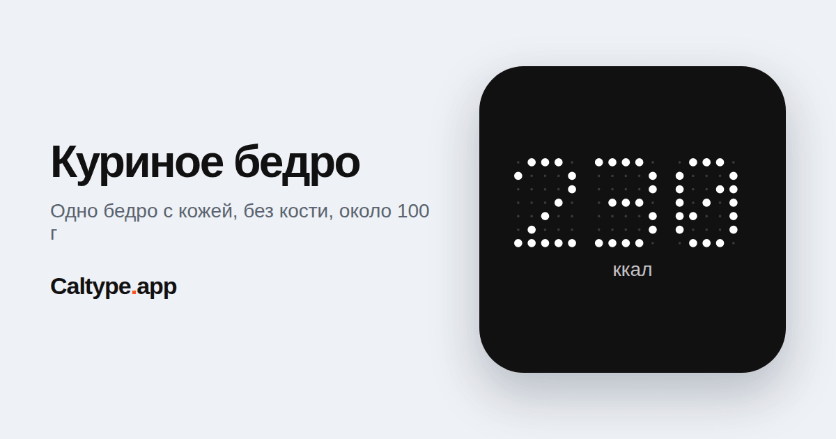 Поделиться: Куриное бедро