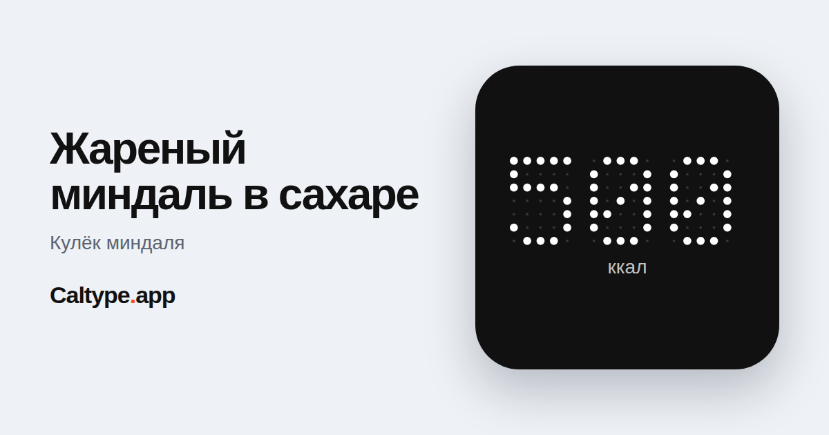 Поделиться: Жареный миндаль в сахаре