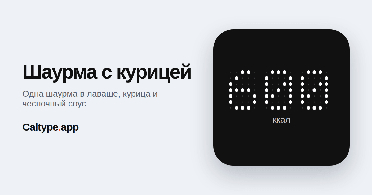 Поделиться: Шаурма с курицей