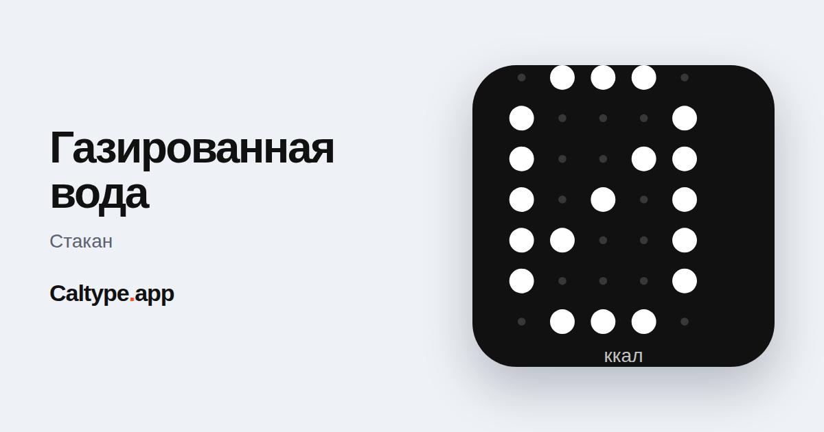 Поделиться: Газированная вода