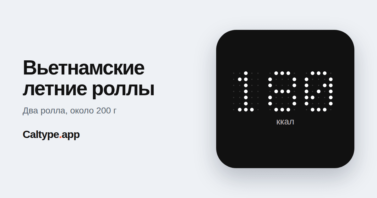 Поделиться: Вьетнамские летние роллы