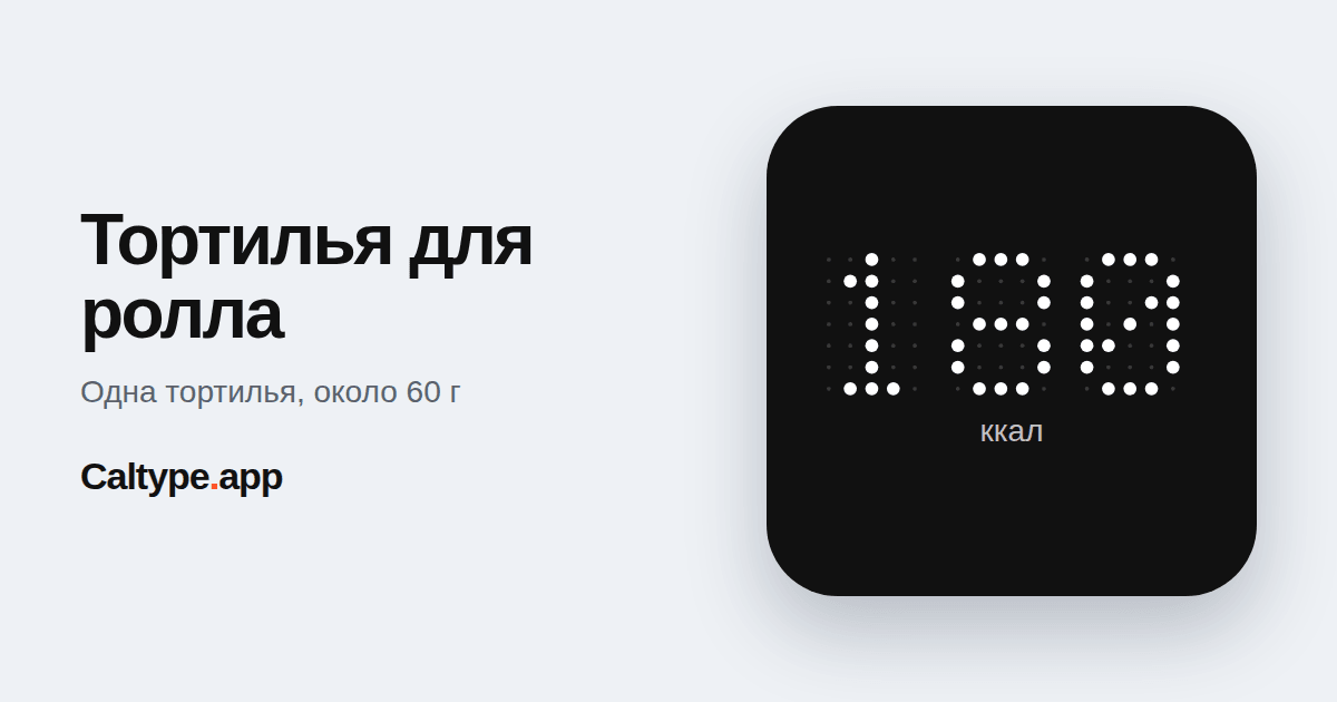Поделиться: Тортилья для ролла