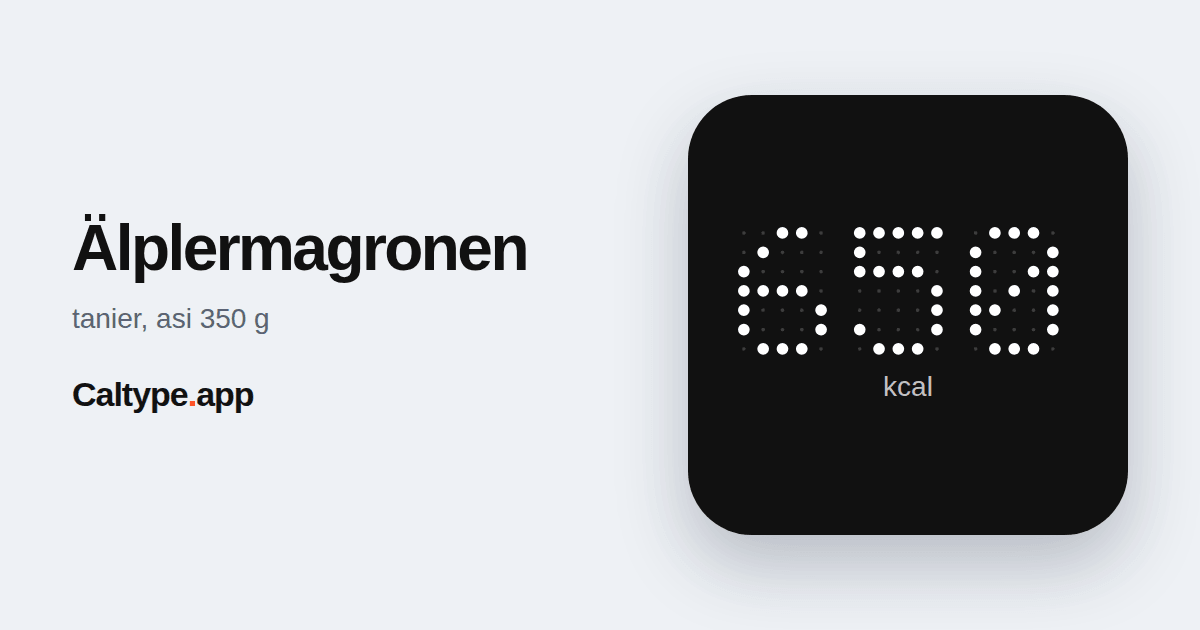 Zdieľať: Älplermagronen