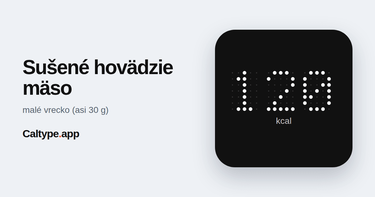 Zdieľať: Sušené hovädzie mäso