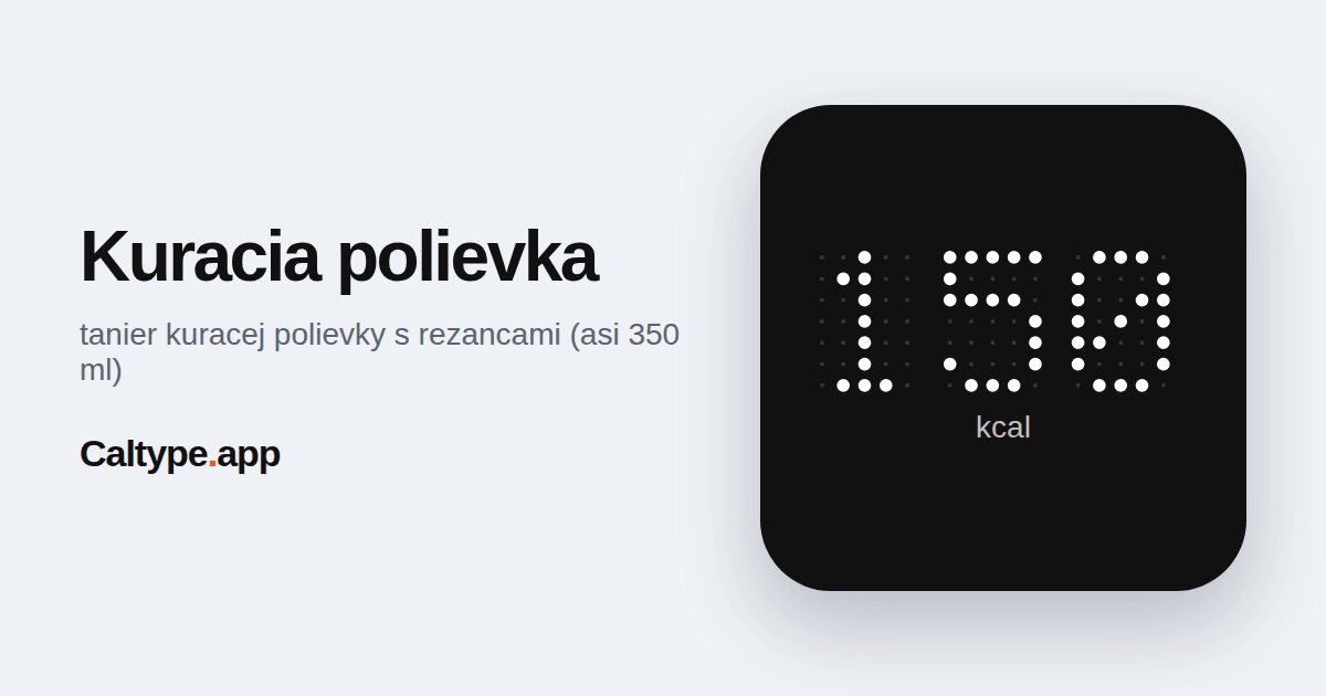 Zdieľať: Kuracia polievka