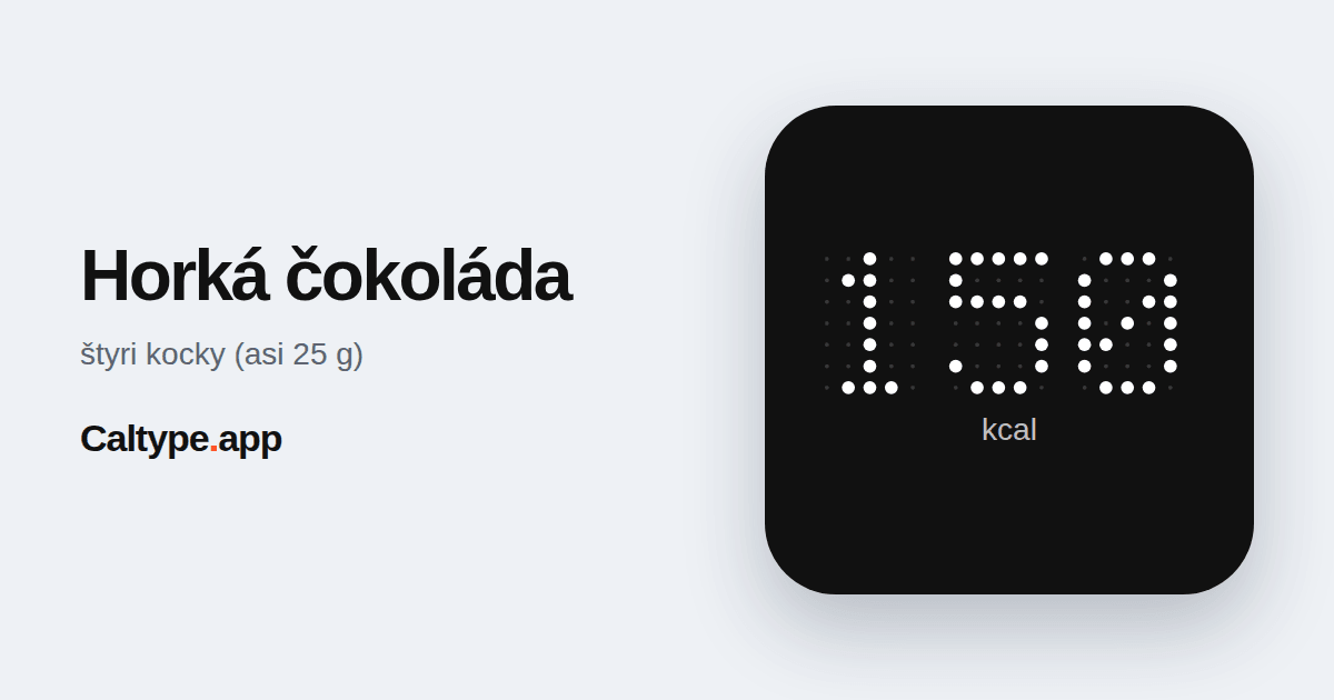 Zdieľať: Horká čokoláda