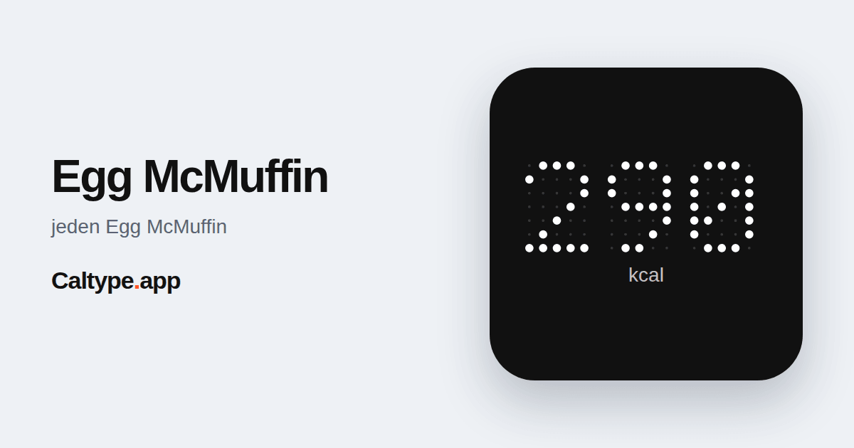 Zdieľať: Egg McMuffin