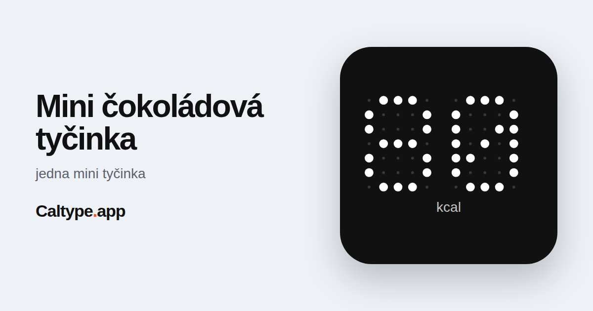 Zdieľať: Mini čokoládová tyčinka