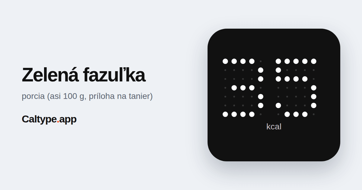 Zdieľať: Zelená fazuľka