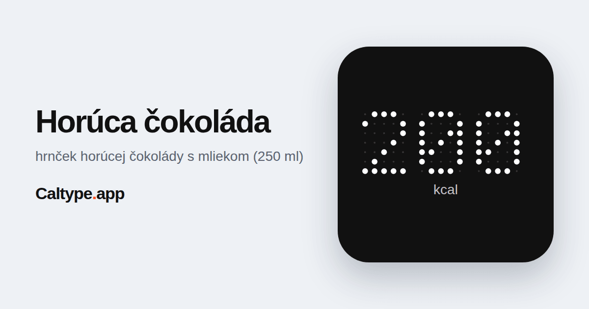 Zdieľať: Horúca čokoláda
