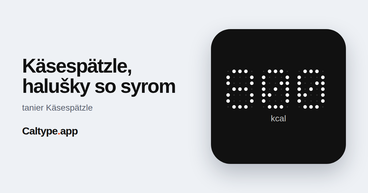 Zdieľať: Käsespätzle, halušky so syrom