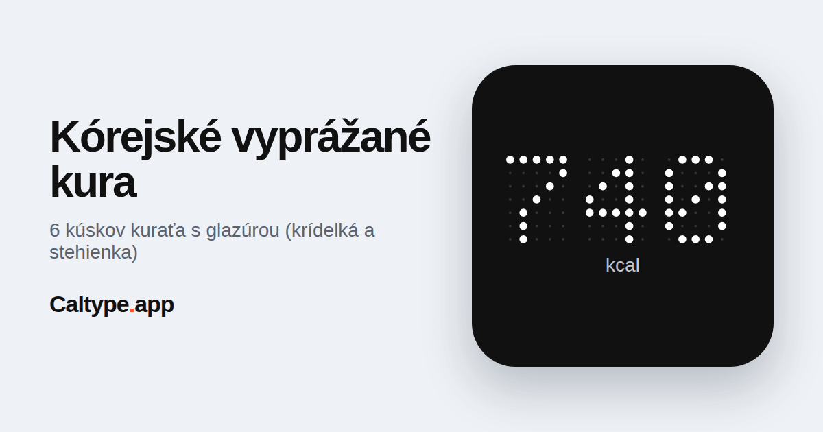 Zdieľať: Kórejské vyprážané kura