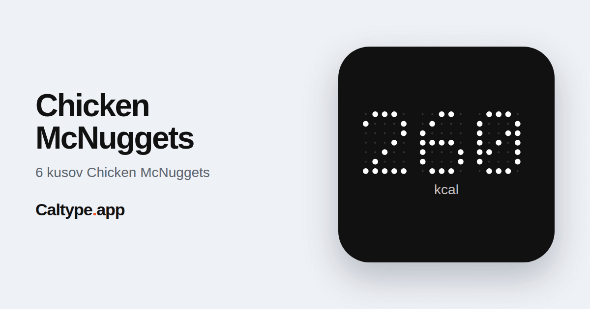 Zdieľať: Chicken McNuggets