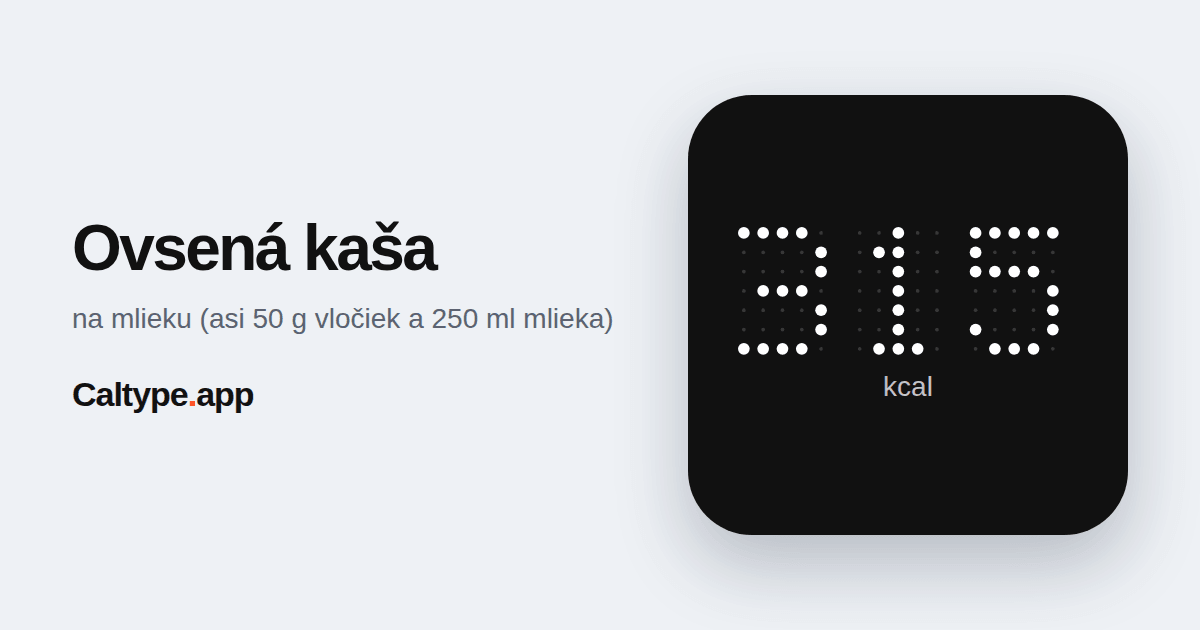 Zdieľať: Ovsená kaša