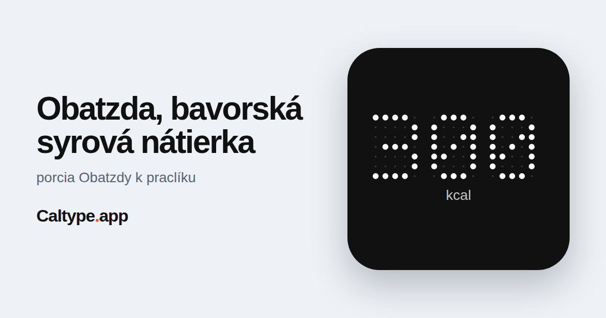 Zdieľať: Obatzda, bavorská syrová nátierka