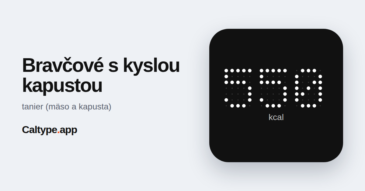 Zdieľať: Bravčové s kyslou kapustou