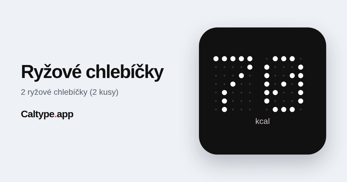 Zdieľať: Ryžové chlebíčky