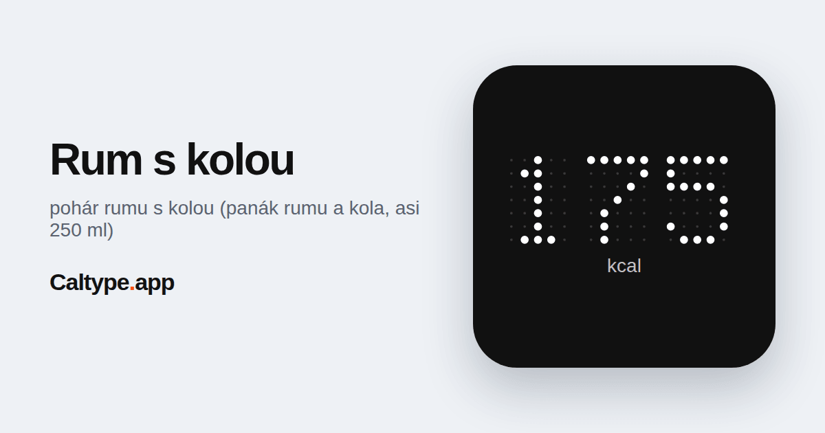 Zdieľať: Rum s kolou