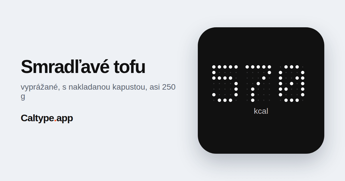 Zdieľať: Smradľavé tofu