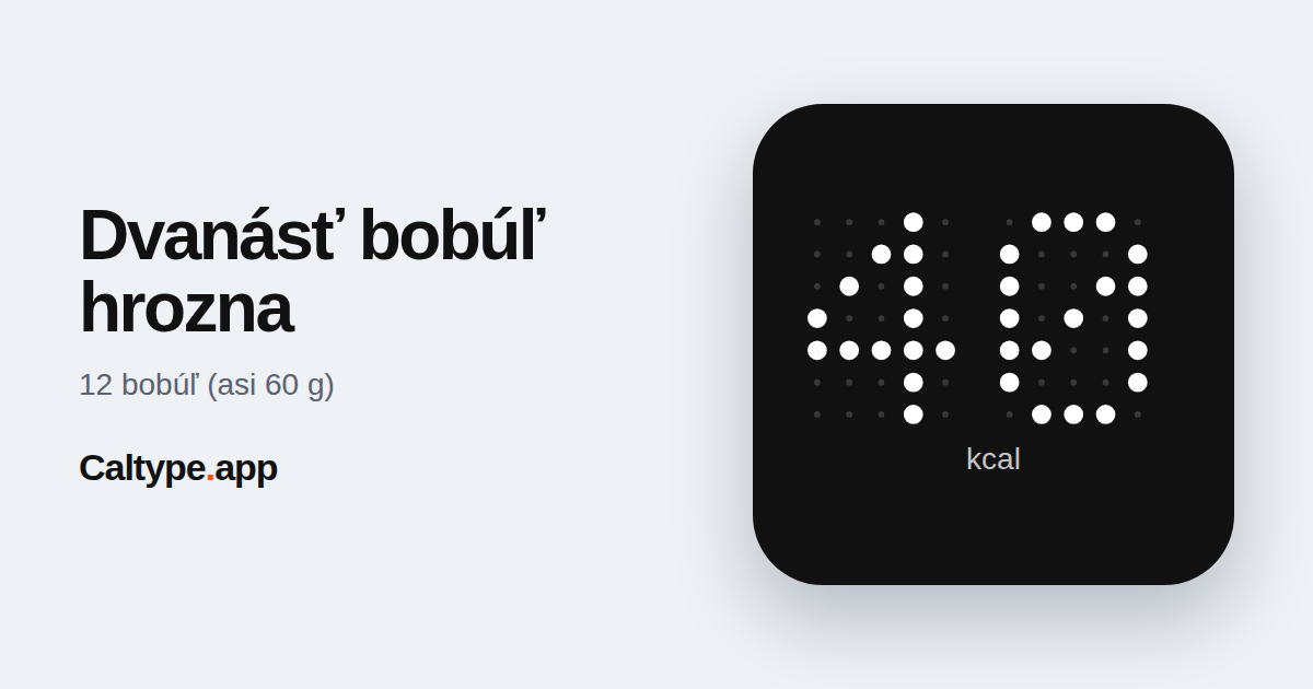 Zdieľať: Dvanásť bobúľ hrozna