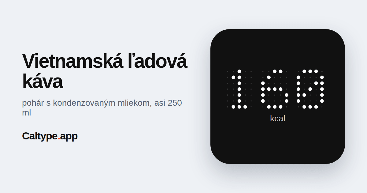 Zdieľať: Vietnamská ľadová káva