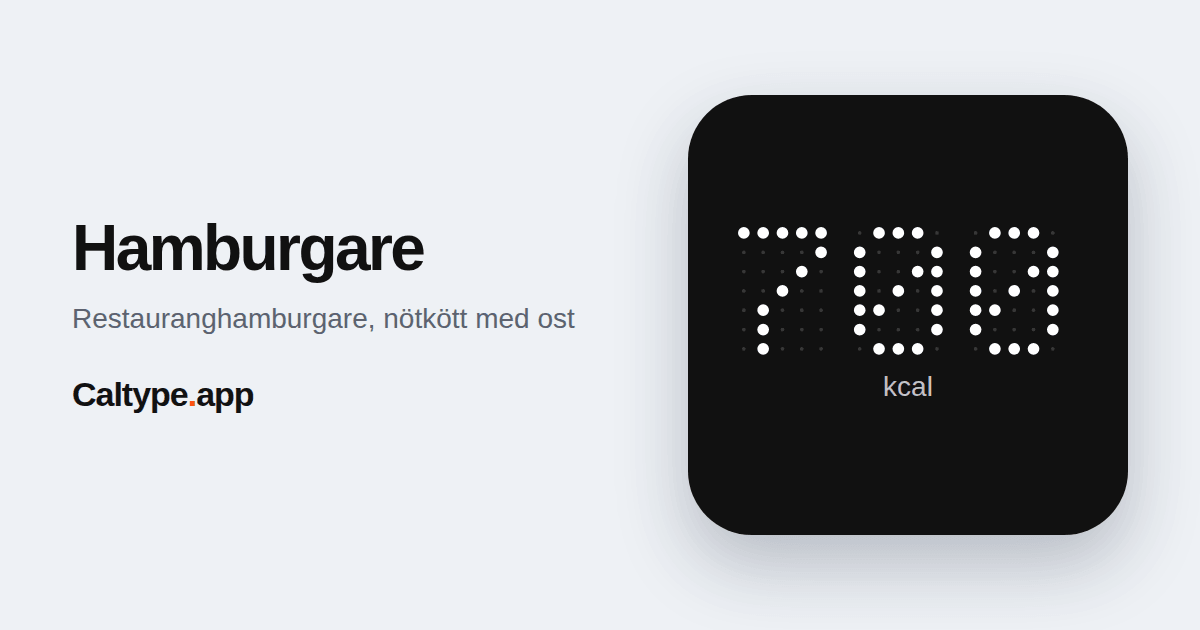 Dela: Hamburgare