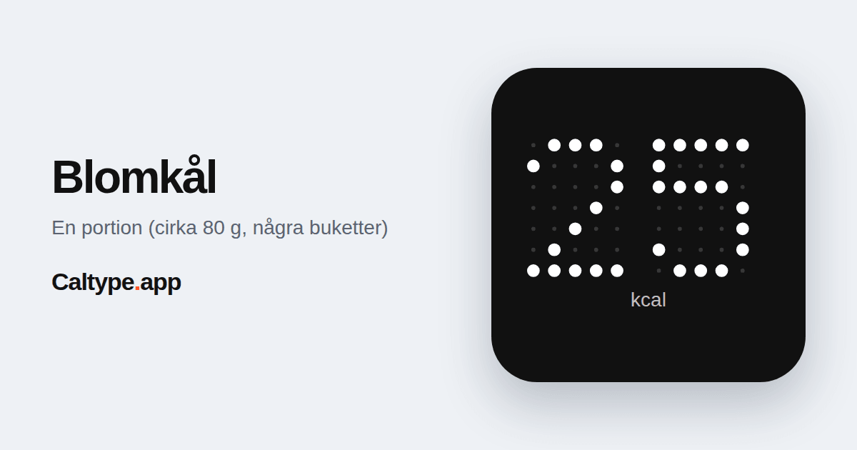 Dela: Blomkål