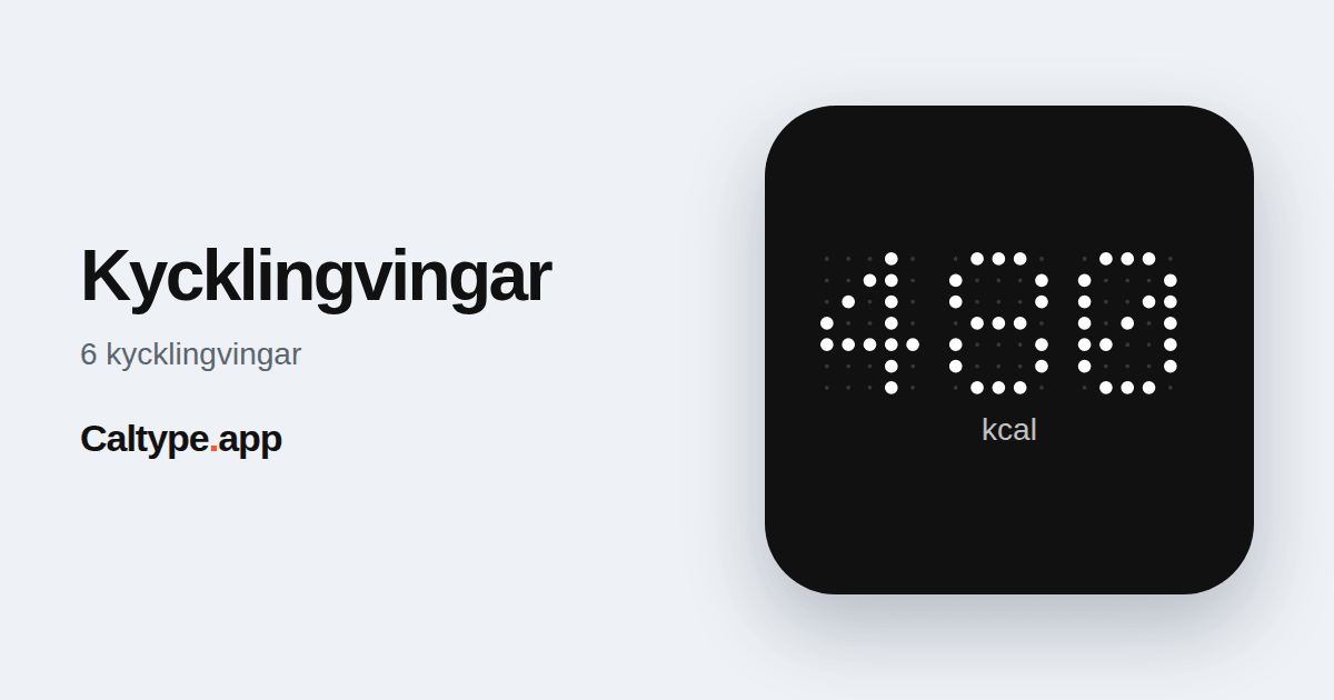 Dela: Kycklingvingar
