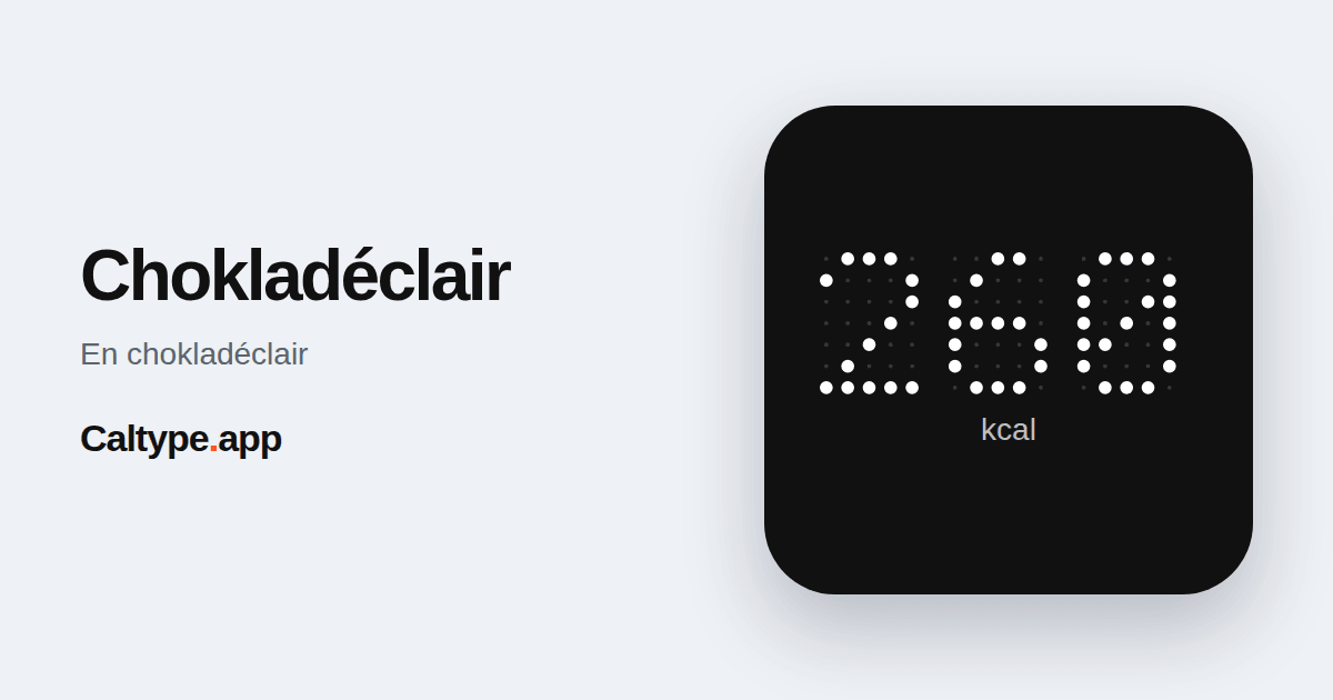 Dela: Chokladéclair
