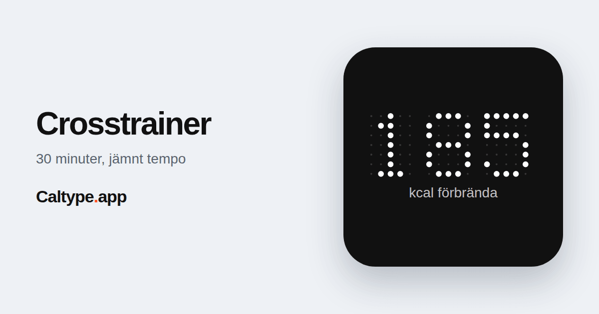 Dela: Crosstrainer