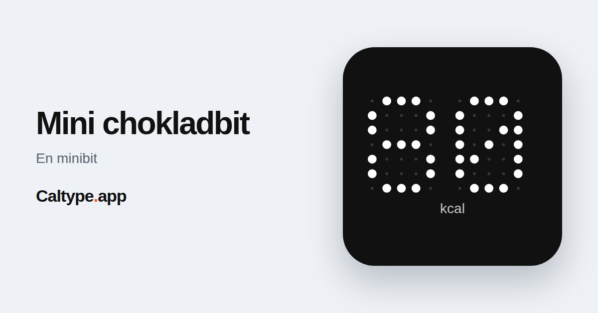 Dela: Mini chokladbit