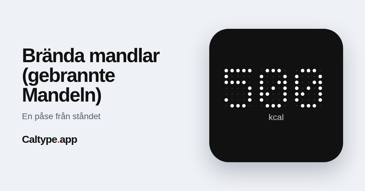 Dela: Brända mandlar