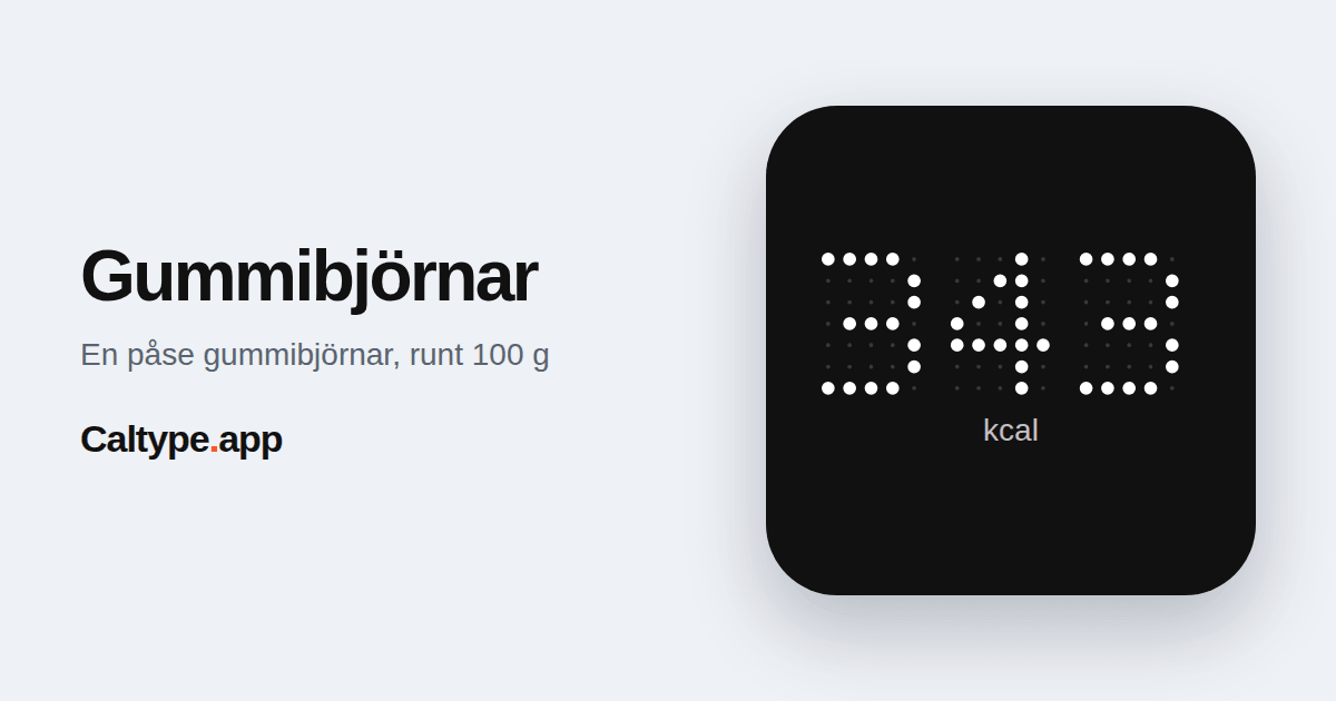 Dela: Gummibjörnar
