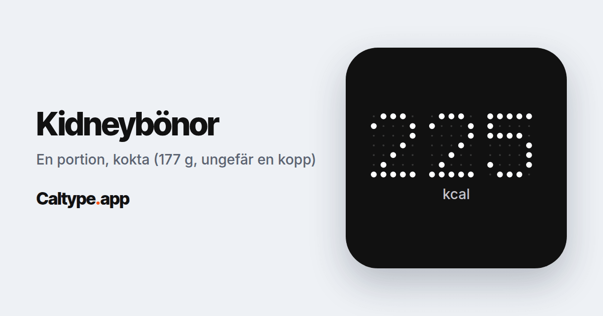 Dela: Kidneybönor
