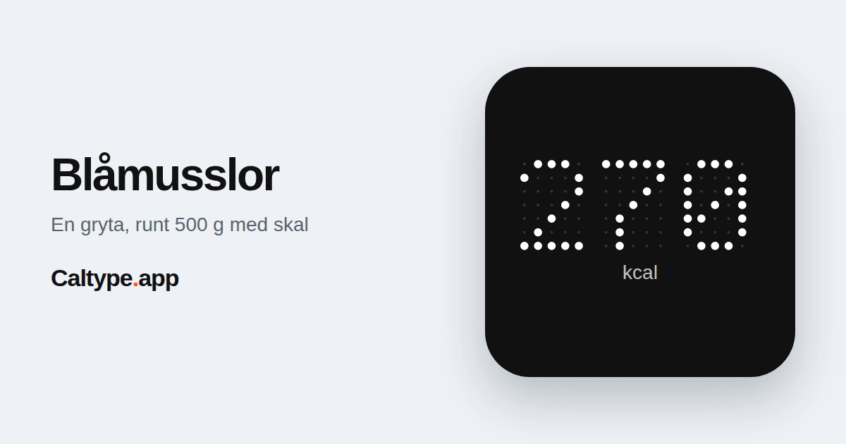 Dela: Blåmusslor
