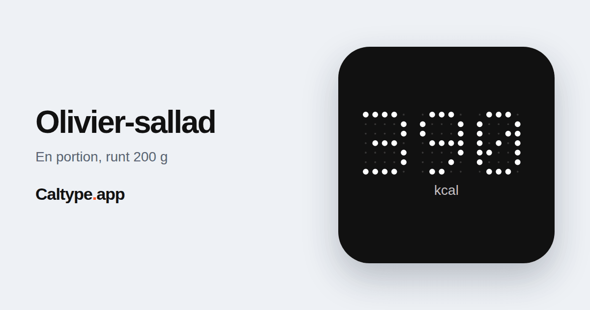 Dela: Olivier-sallad