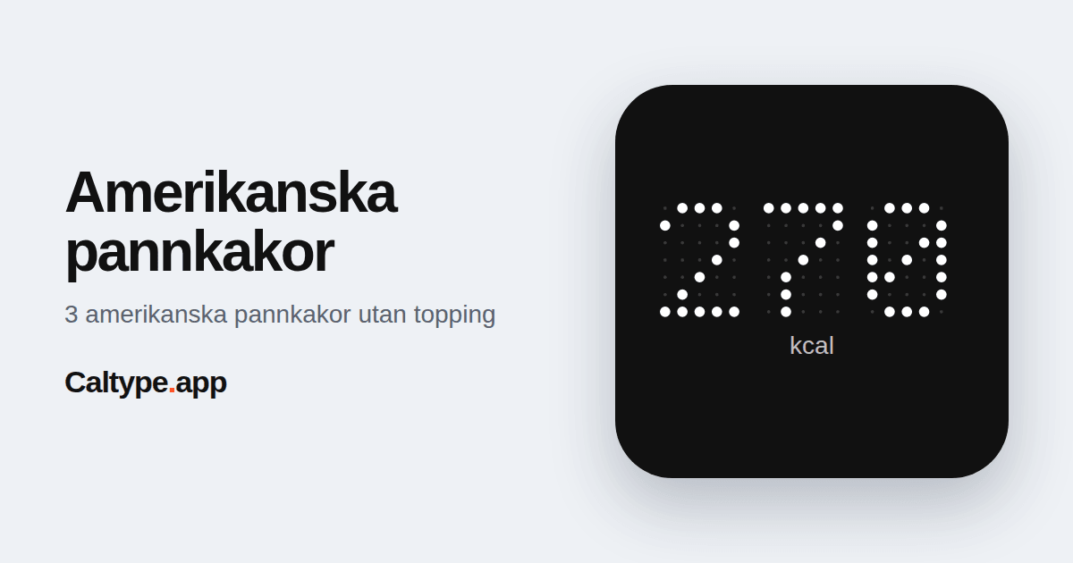 Dela: Amerikanska pannkakor