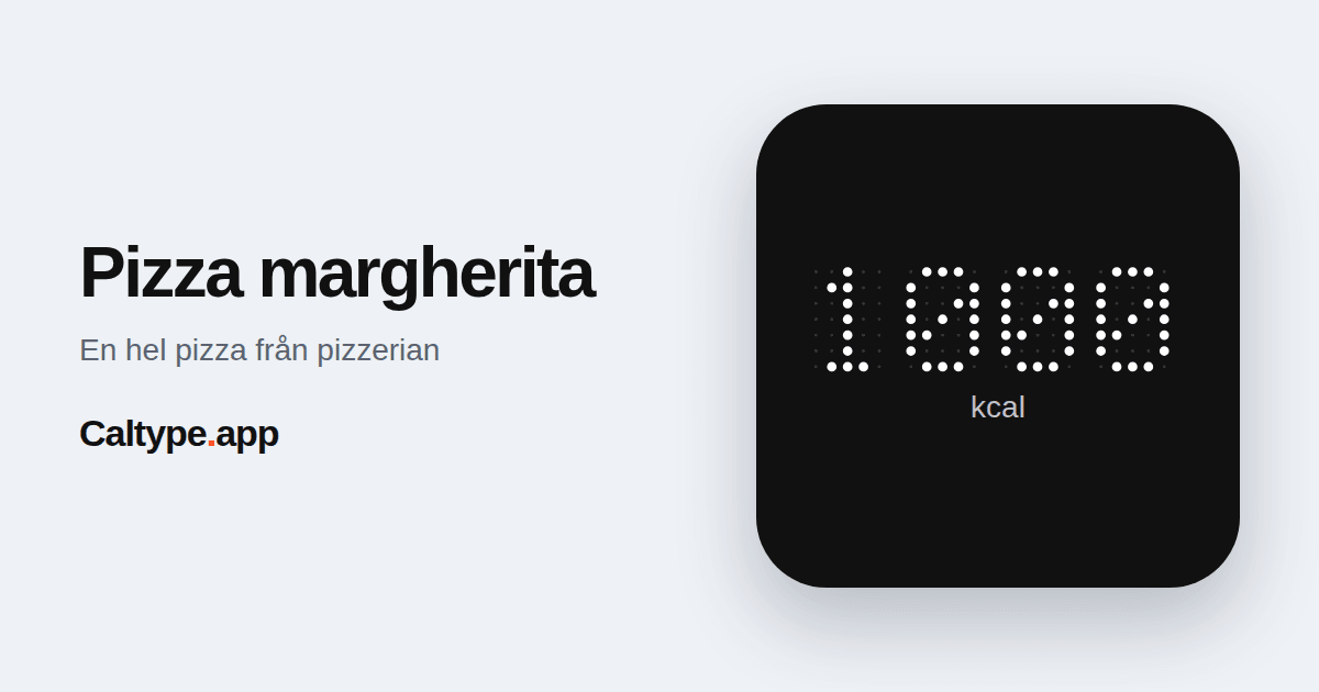 Dela: Pizza margherita