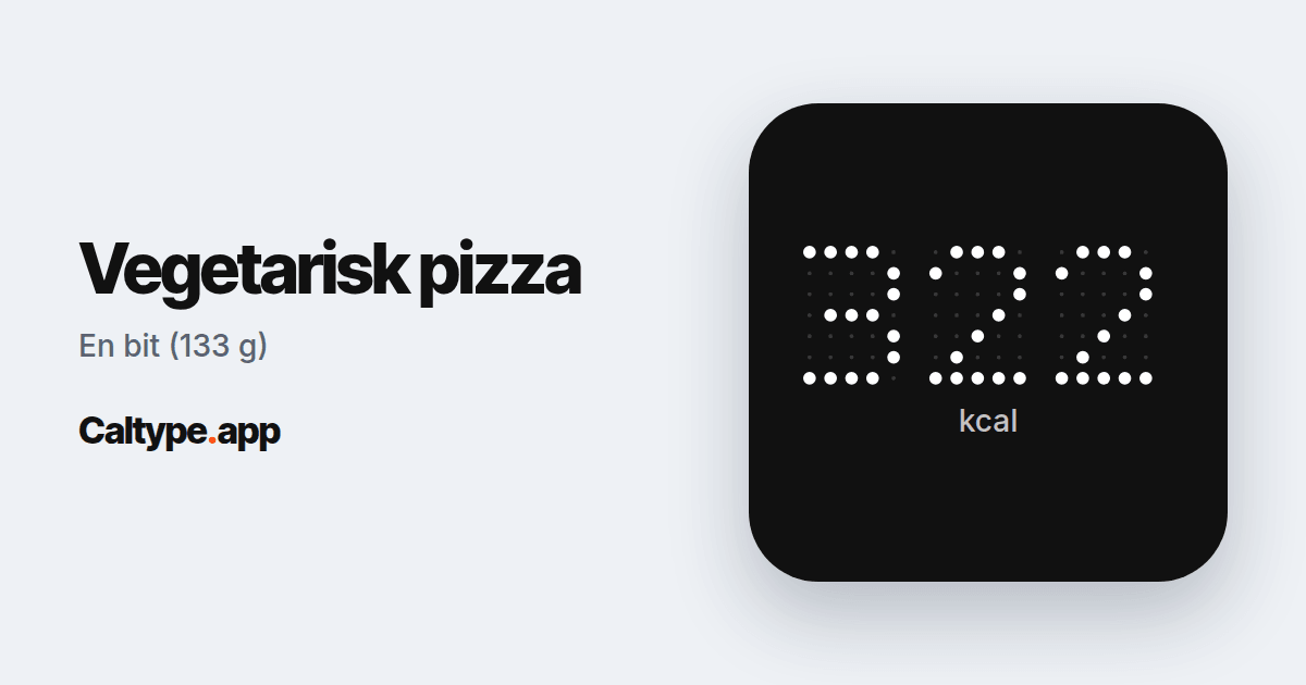 Dela: Vegetarisk pizza