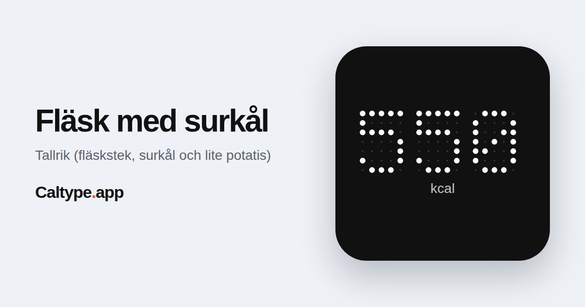 Dela: Fläsk med surkål