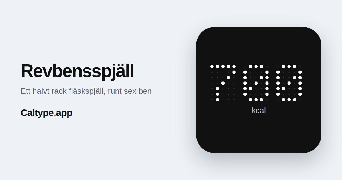 Dela: Revbensspjäll