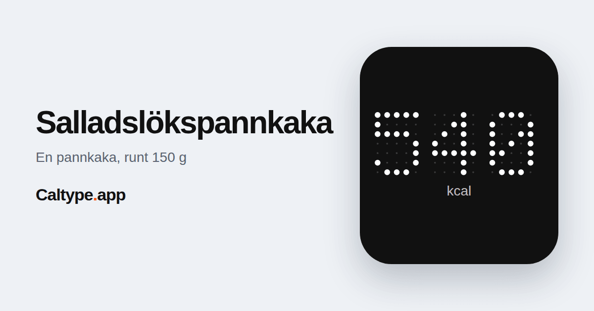Dela: Salladslökspannkaka