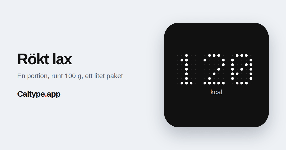 Dela: Rökt lax