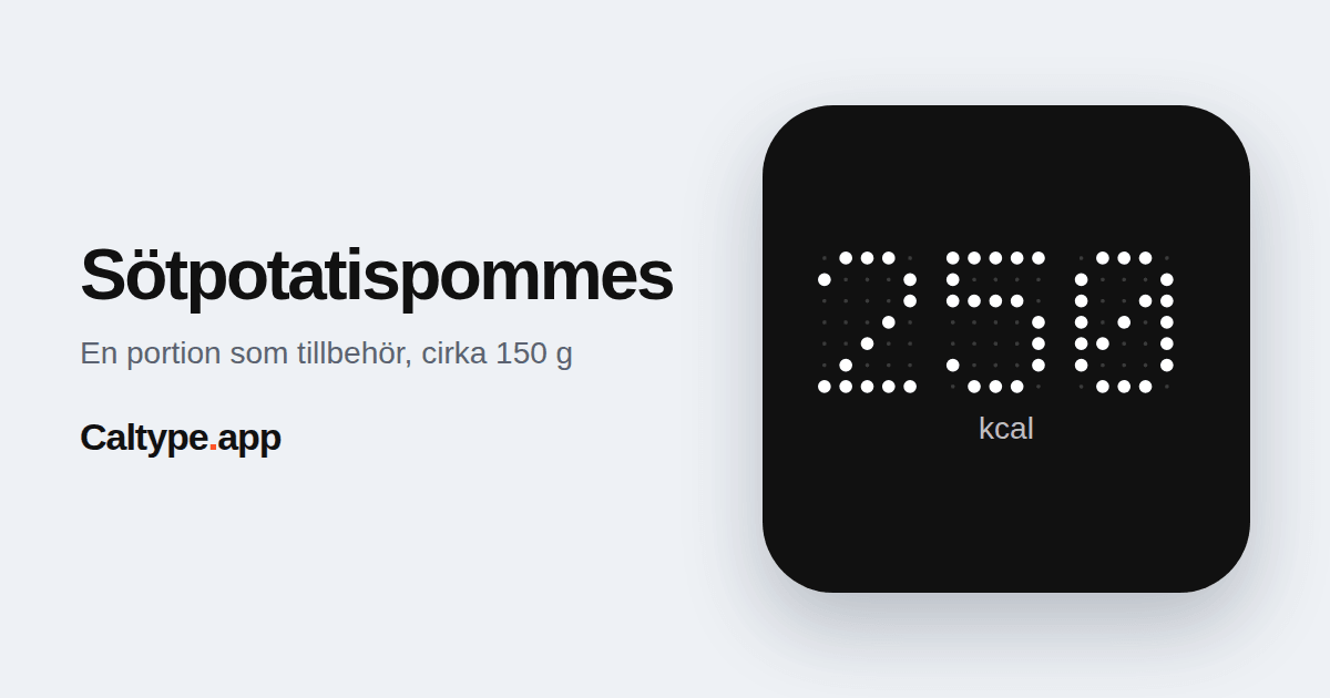 Dela: Sötpotatispommes