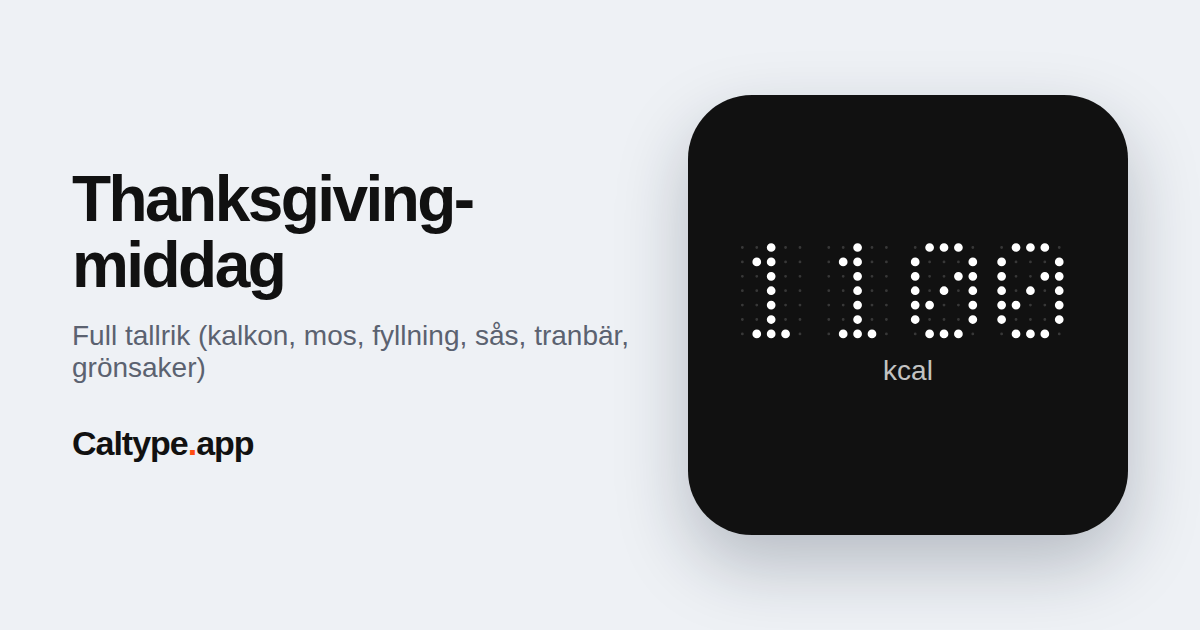 Dela: Thanksgiving-middag